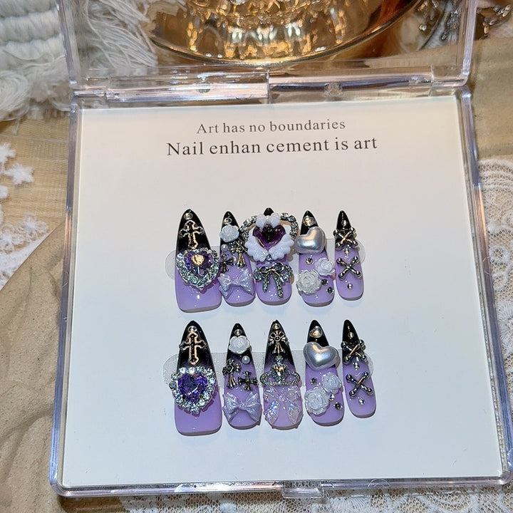Elaborate Press-On Nail Set