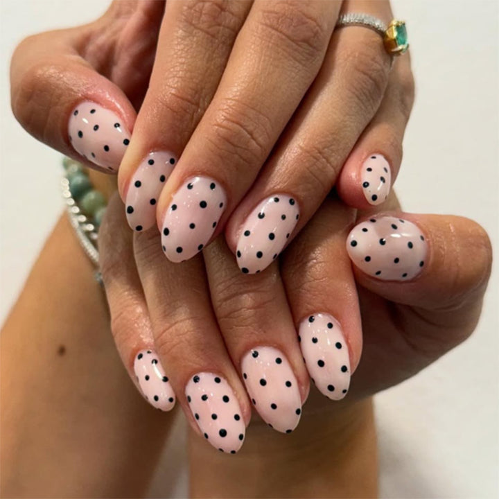 Artistic Nail Extensions with Dots Kalsten