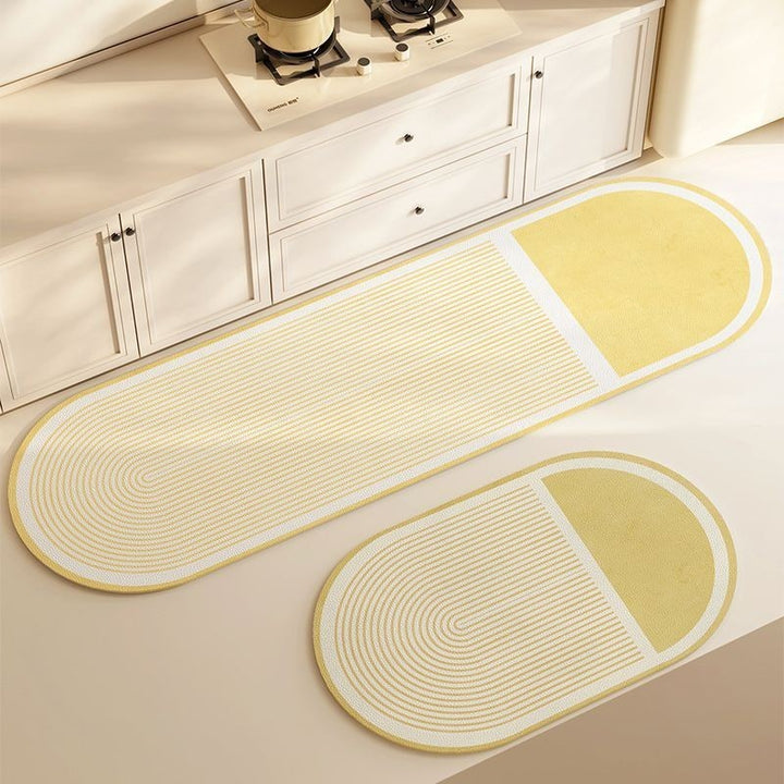 Modern Geometric Kitchen Runner Mat