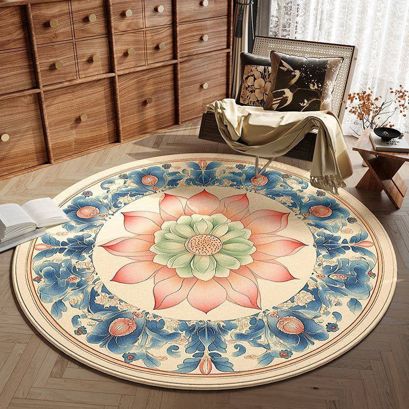 Round Vintage Area Rug