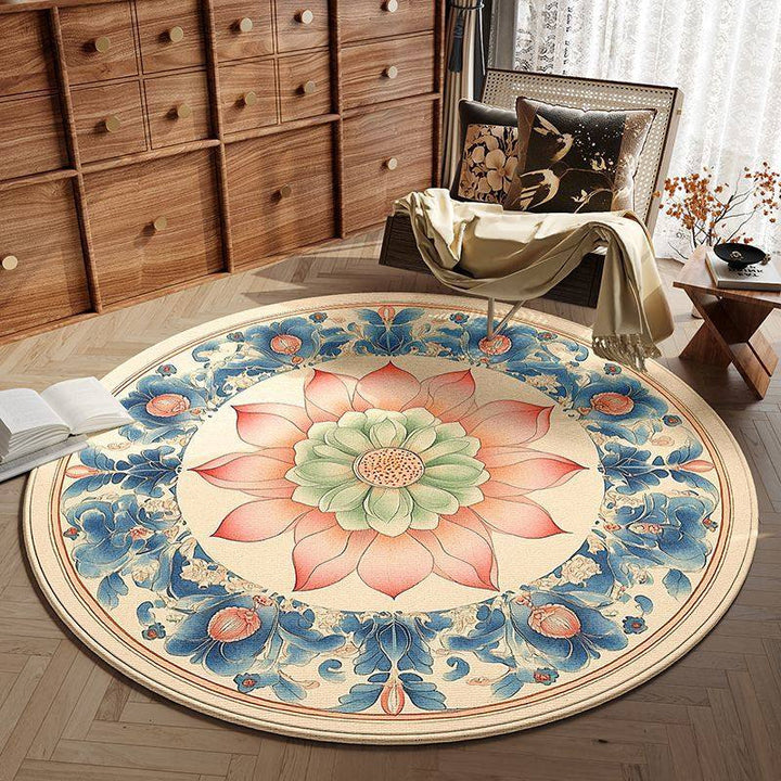 Round Vintage Area Rug