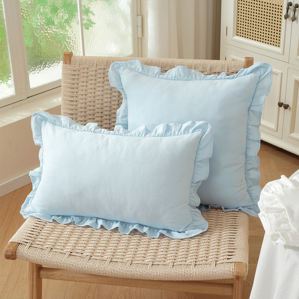 Ruffled Decorative Throw Pillow