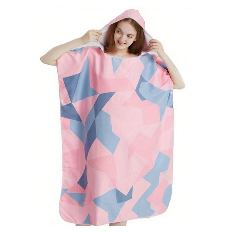 Women colorful bath tunnel with hood Kalsten