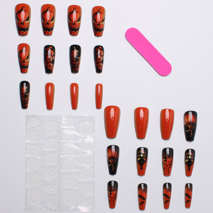 Creative nail art set with Halloween motif and glowing design Kalsten