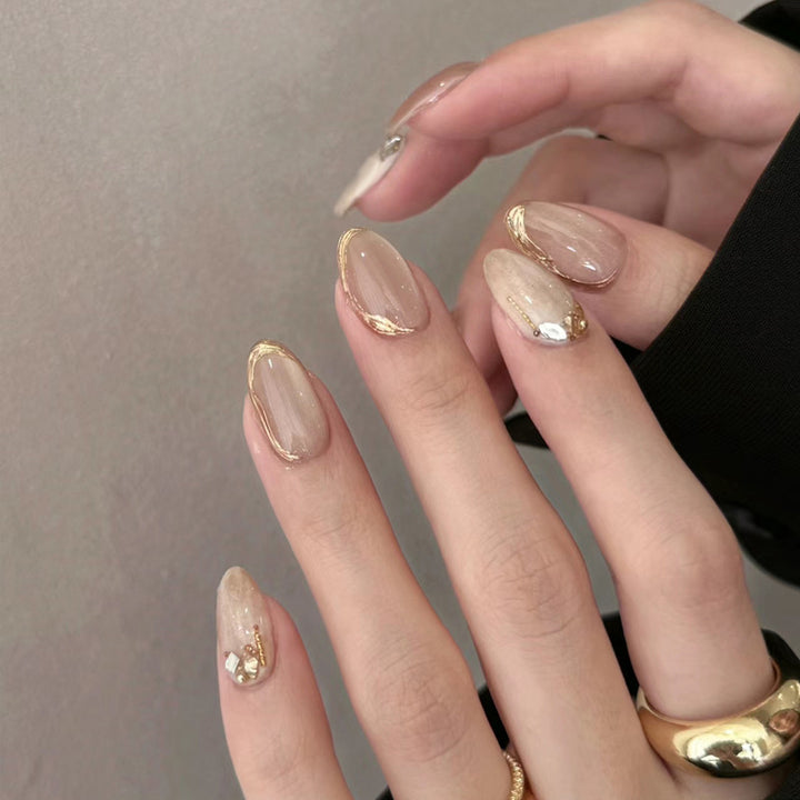 Premium Glittery Press-On Nail Set Kalsten