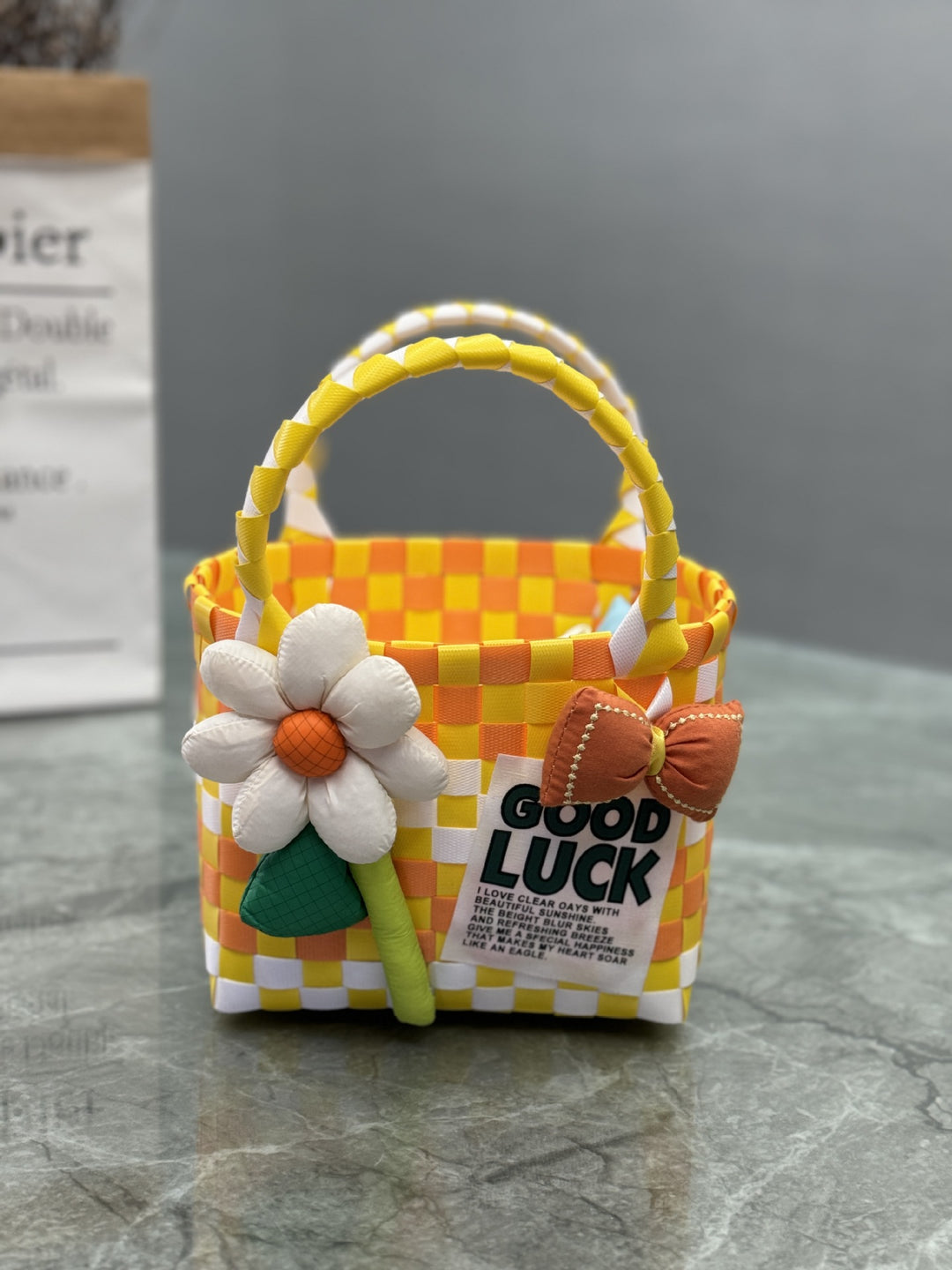 Playful and Colorful Basket Bag Kalsten