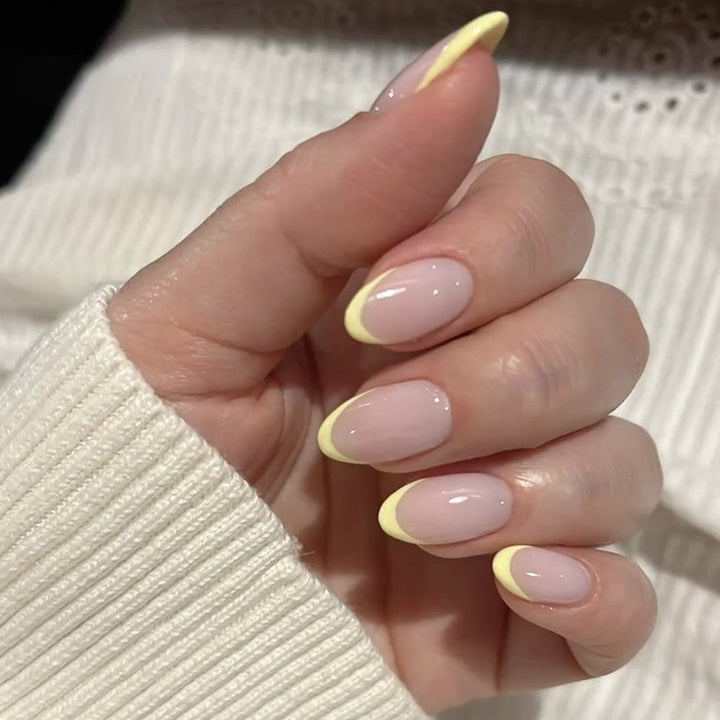 Elegant Nail Art in Modern French Tip Design Kalsten