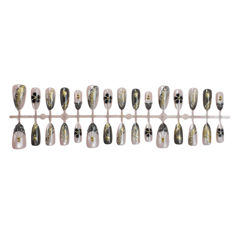 Elegant Artistic Press-On Nail Set
