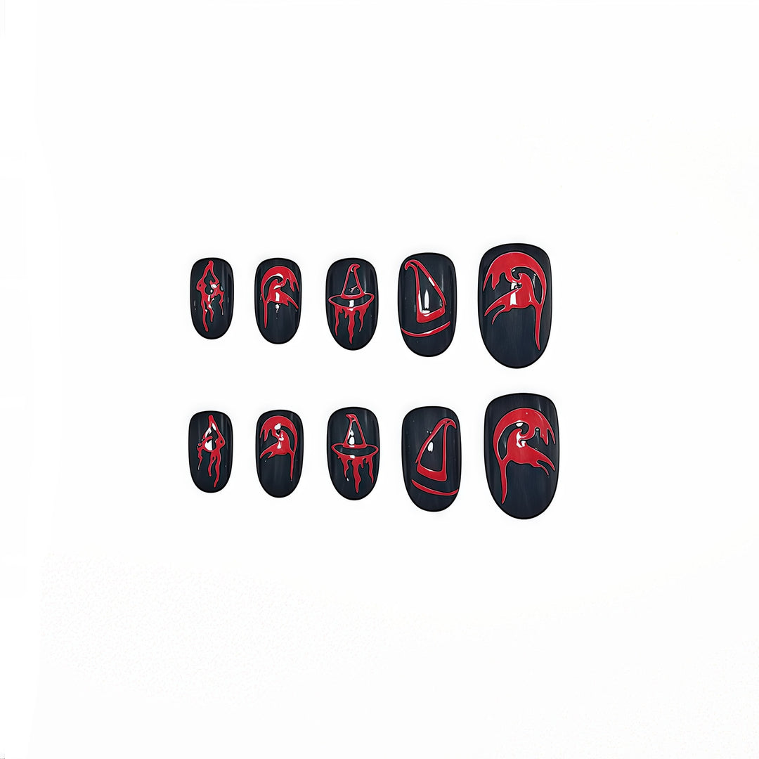 Artistic Halloween-style Press-on Nails Kalsten