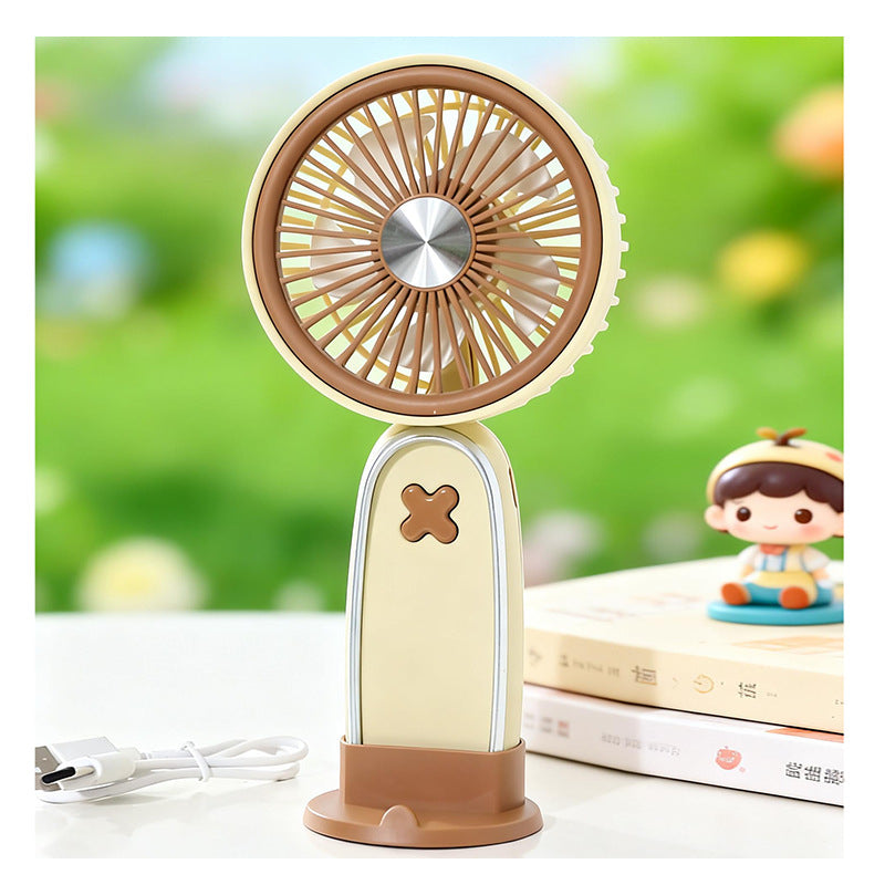 Women portable mini fan with USB charging function and ergonomic design Kalsten