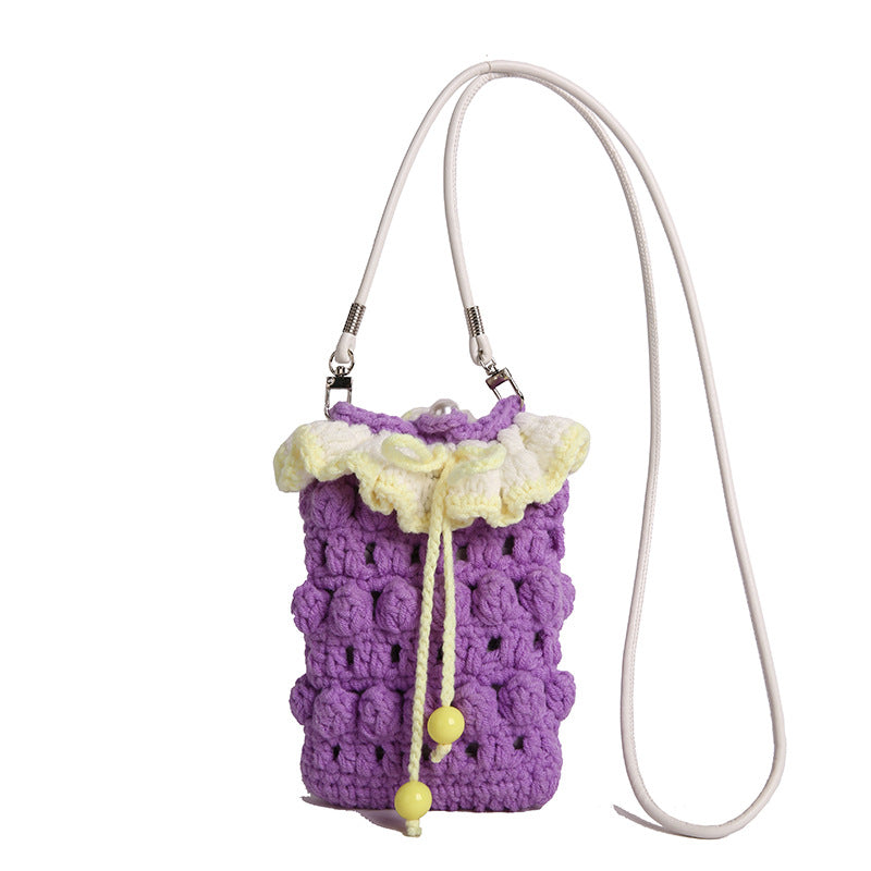 Decorative Crocheted Mini Shoulder Bag