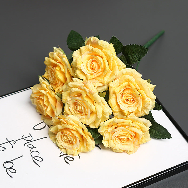 Premium Faux Floral Rose Bouquet