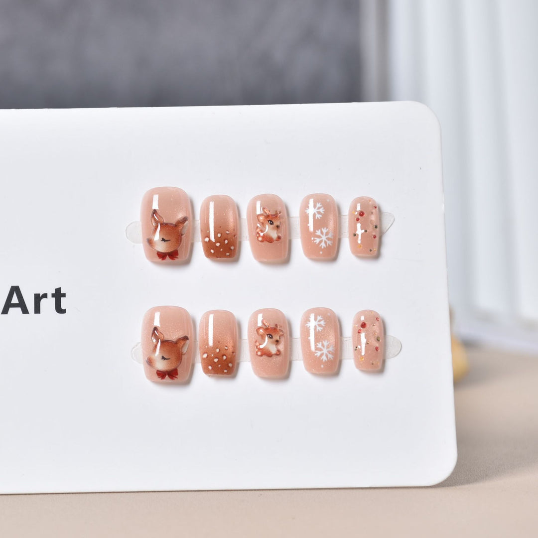 Festively Themed Press-On Nail Art Kalsten