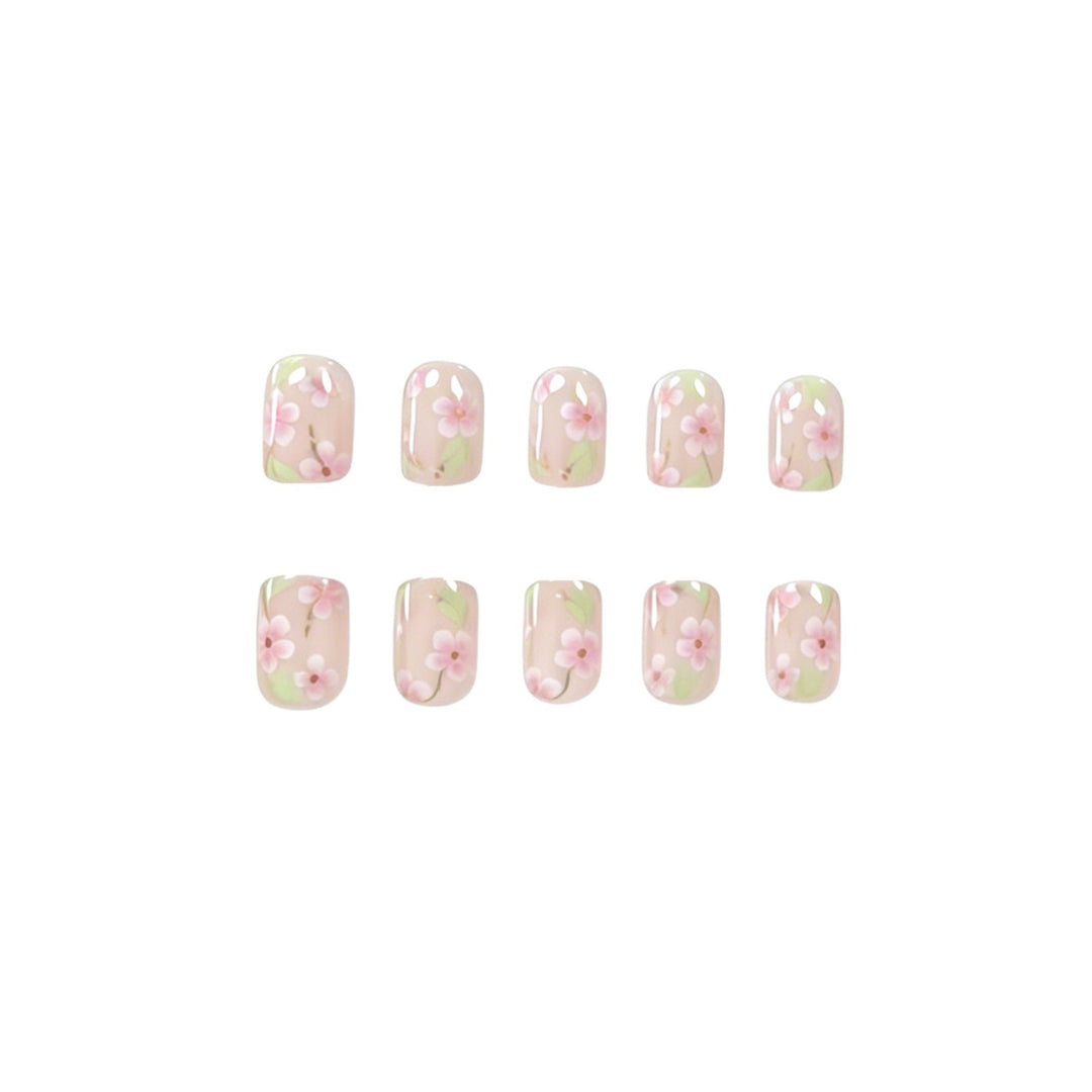 Floral Embellished Nail Art Enhancements Kalsten