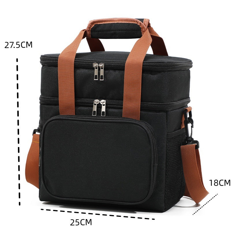 Insulated Food Carrier with Multi-Compartment Design