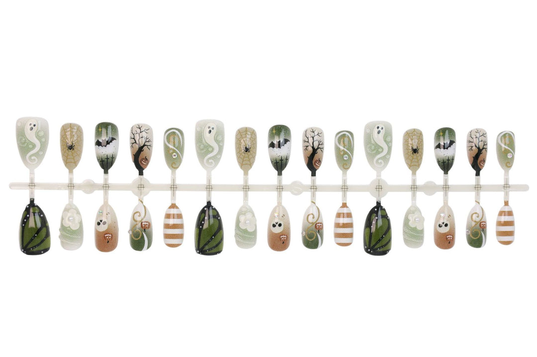 Halloween Artificial Nail Set with Creepy Designs Kalsten
