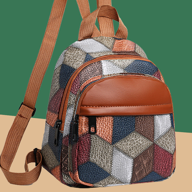 Geometric Pattern Mini Backpack Kalsten