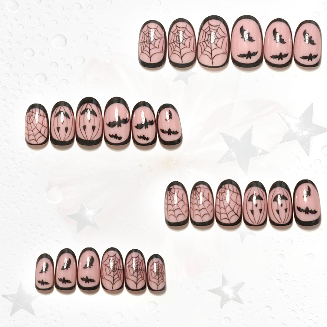 Halloween-Themed Press-On Nail Art Set