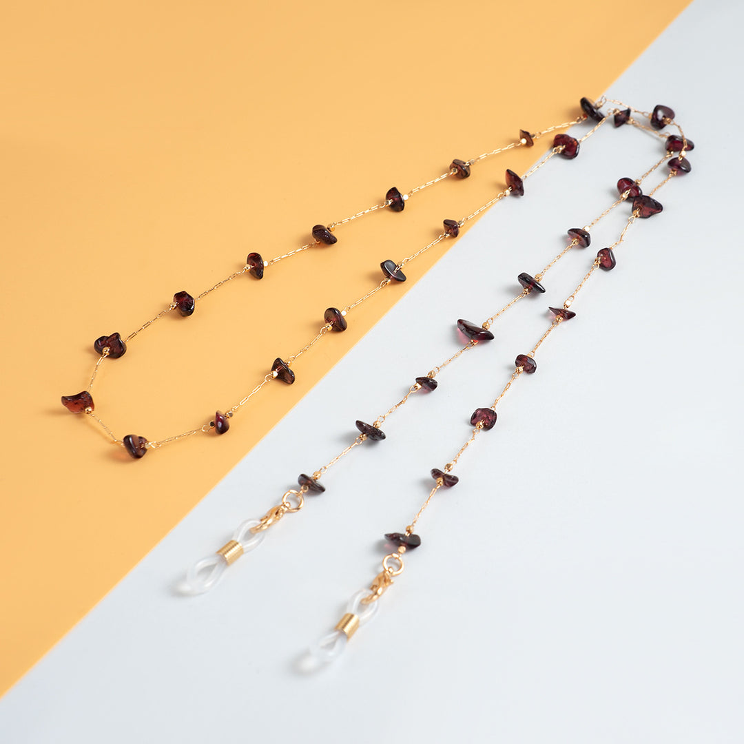 Delicate Gemstone Bead Eyewear Chain Kalsten