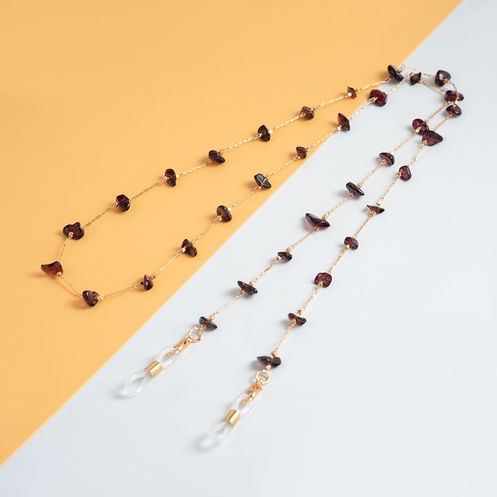 Delicate Gemstone Bead Eyewear Chain Kalsten