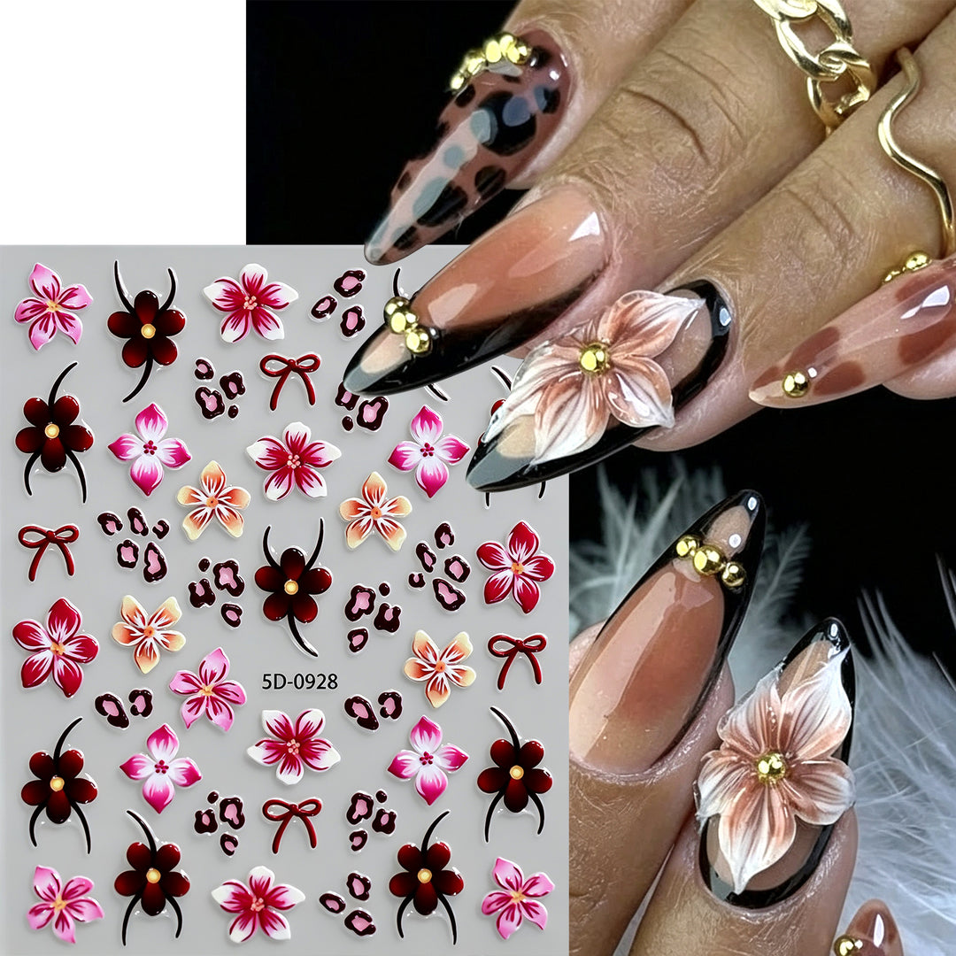 Floral Decorative Nail Art Stickers