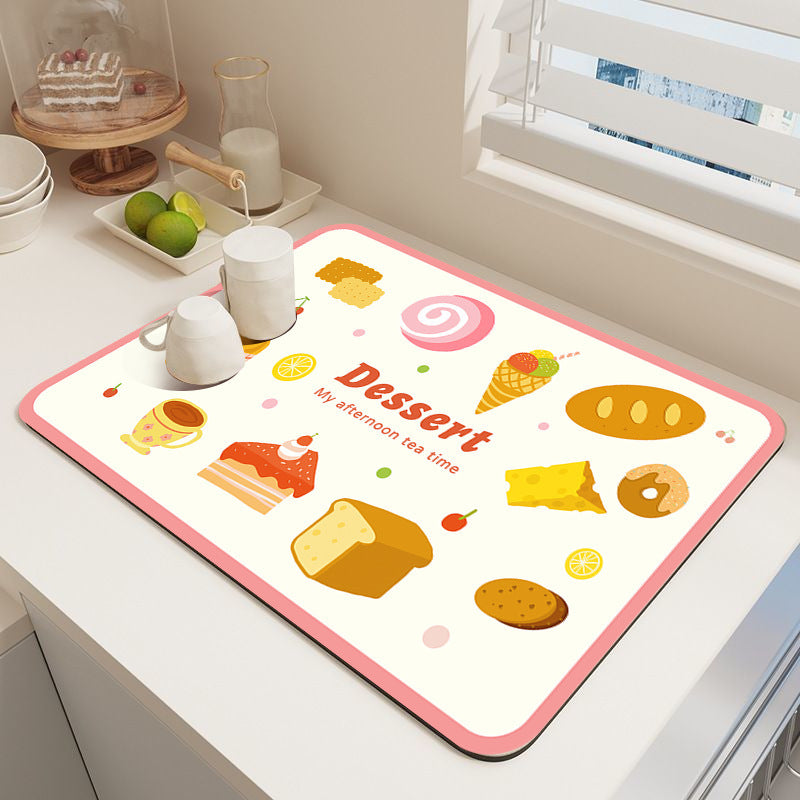 Dessert-Themed Kitchen Mat Kalsten