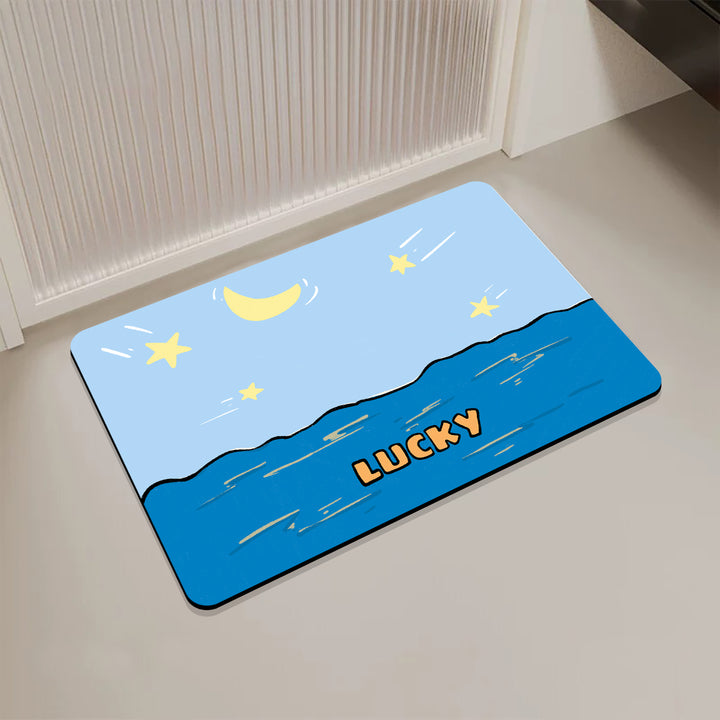 Playful Cartoon-Themed Door Mat Kalsten