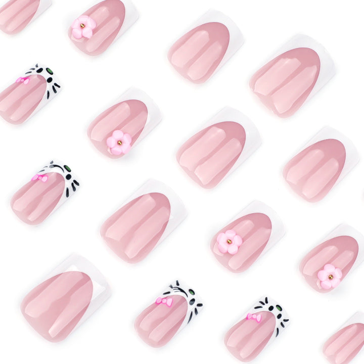 Artful Nail Art with Floral and Detail Decoration Kalsten