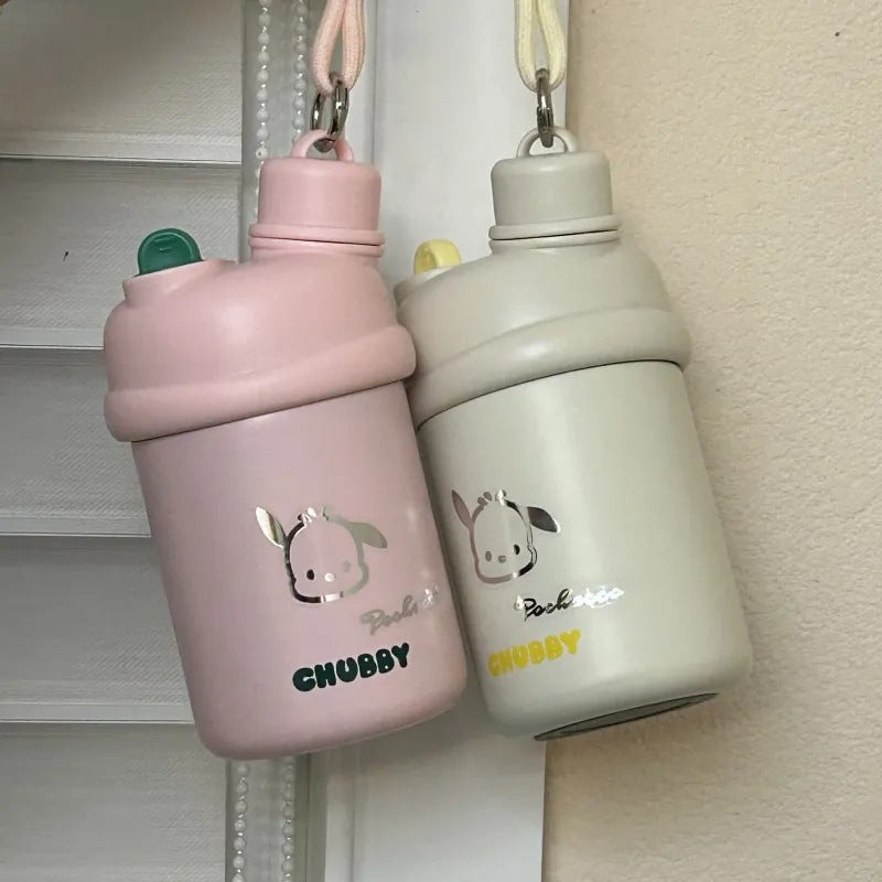 Women's insulated drinking bottle with innovative closure system and cute animal design Kalsten