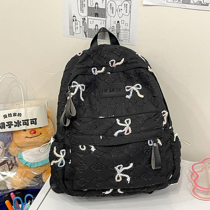 Embroidered Quilted Backpack Kalsten 1791205994
