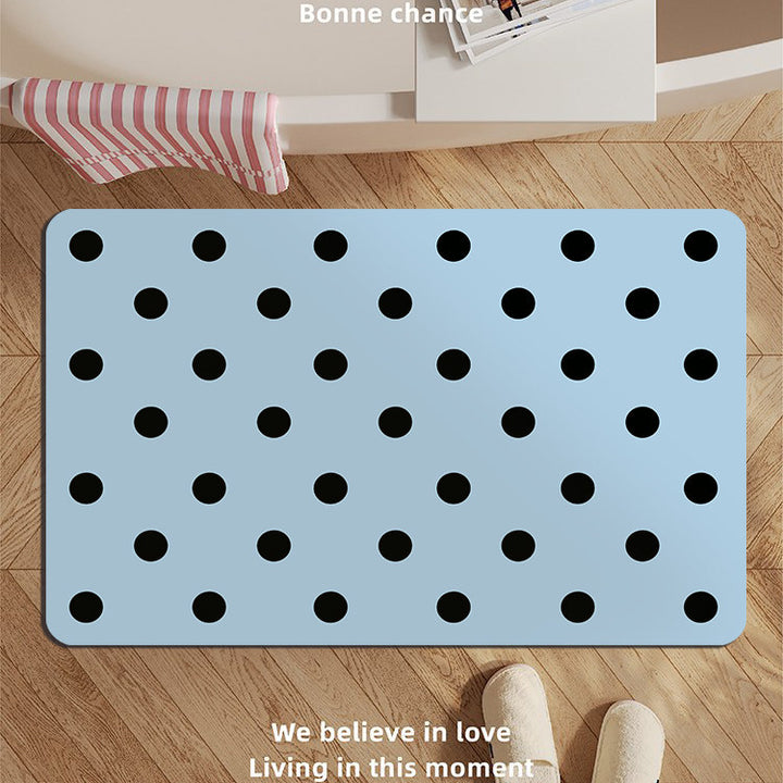 Modern Oval Decorative Bath Mat