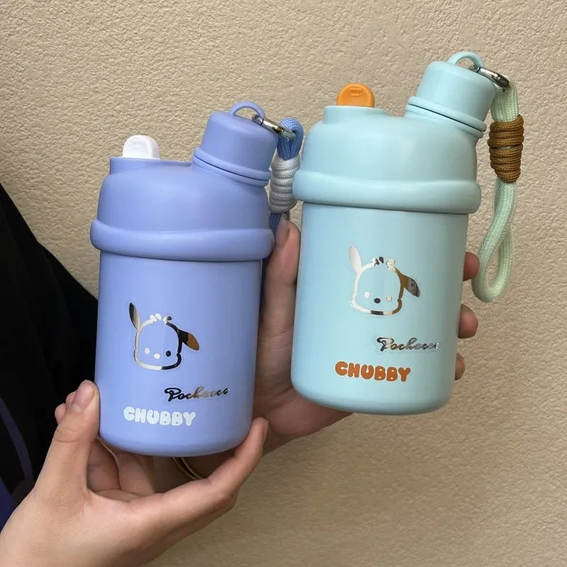 Women's insulated drinking bottle with innovative closure system and cute animal design Kalsten