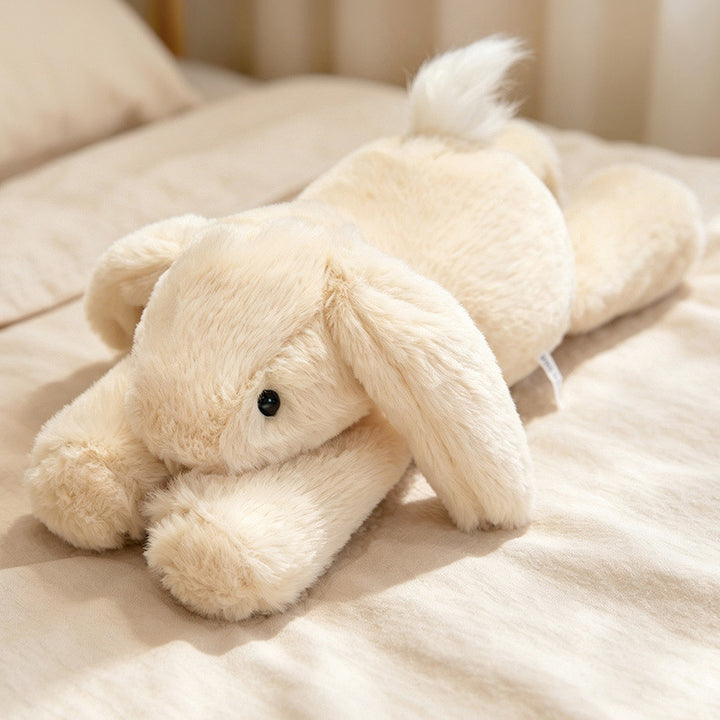 Plush Long-Body Cow Cuddle Pillow with Ultra-Soft Faux Fur Kalsten