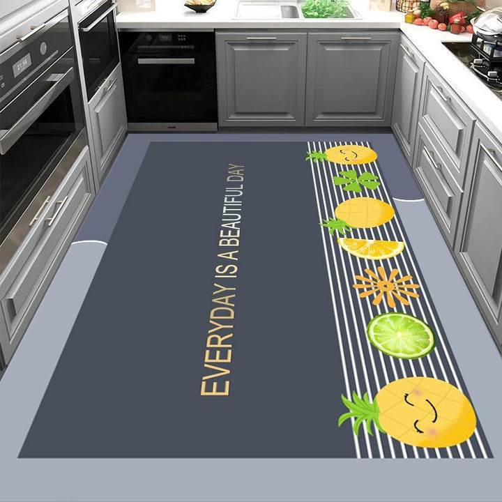 Leaf Pattern Kitchen Mat