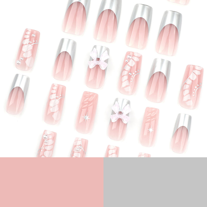 Glamorous artificial nails with elegant decorations Kalsten