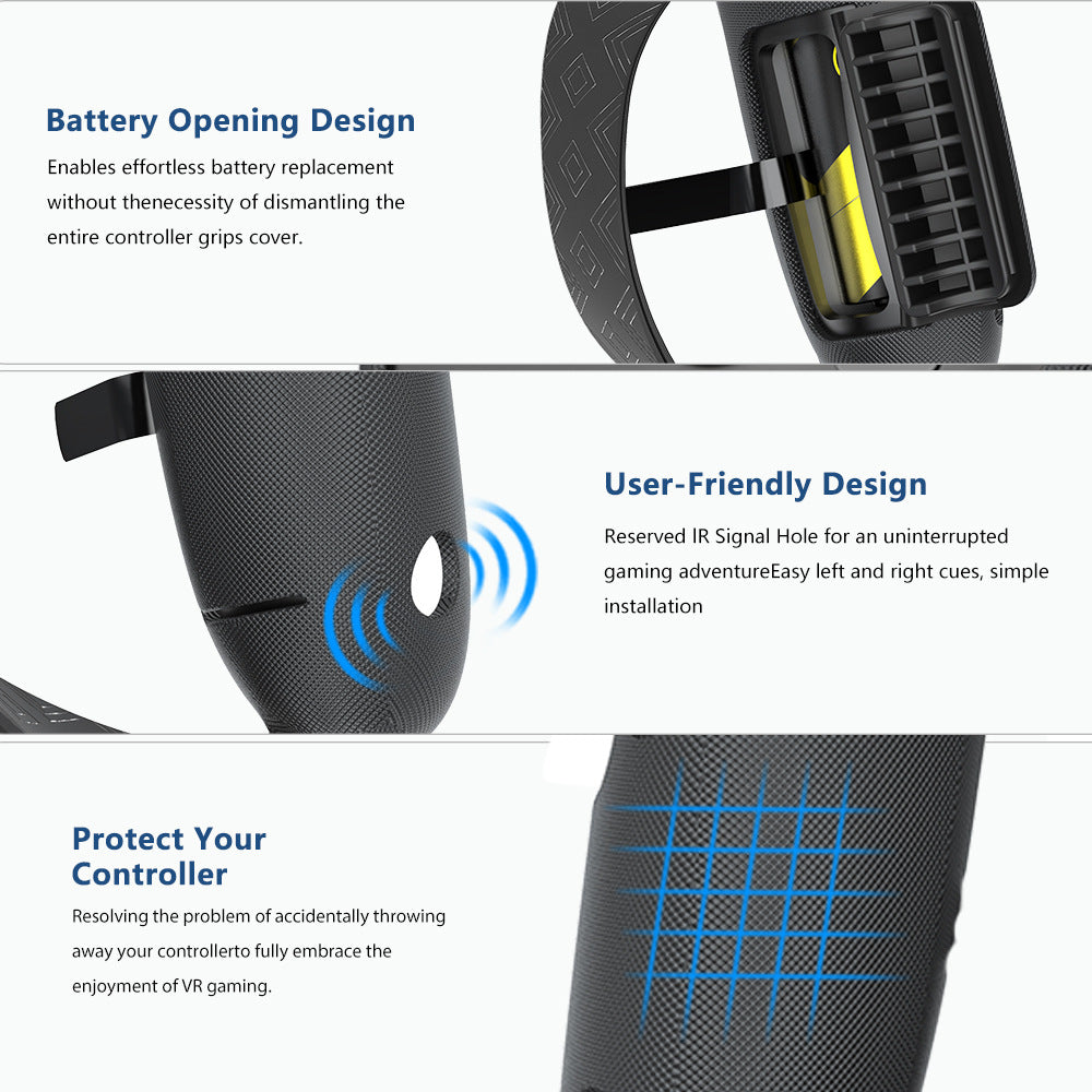 Ergonomic VR Controller Holders with Improved Grips Kalsten