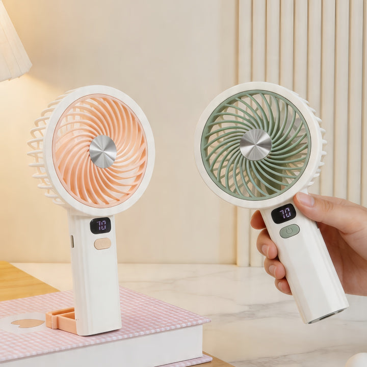 Women's portable table fan with LED display Kalsten