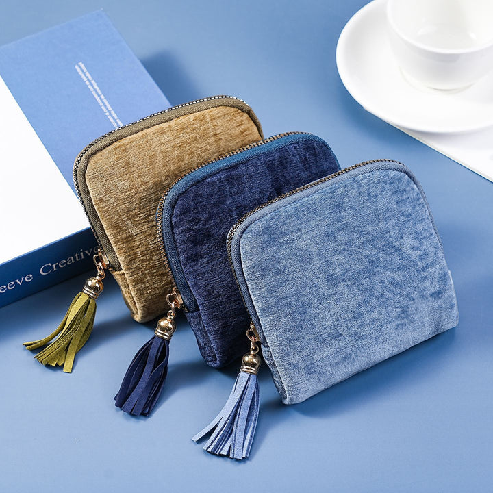 Compact Zippered Coin Pouch