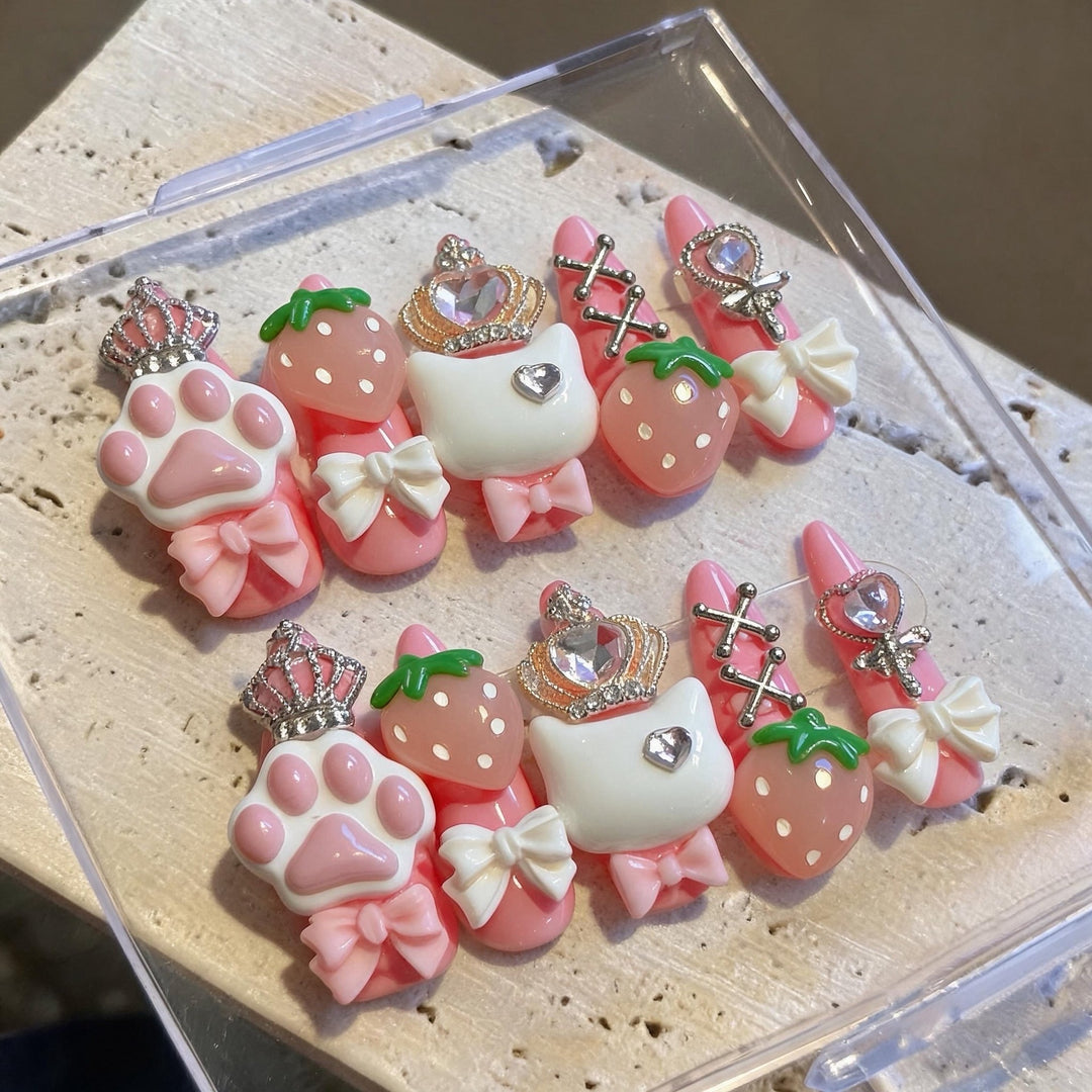 Playful Themed 3D Nail Art Decoration Set