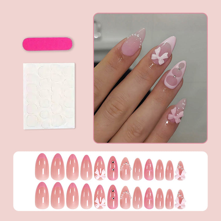 Artificial nail set with elegant 3D decorations Kalsten