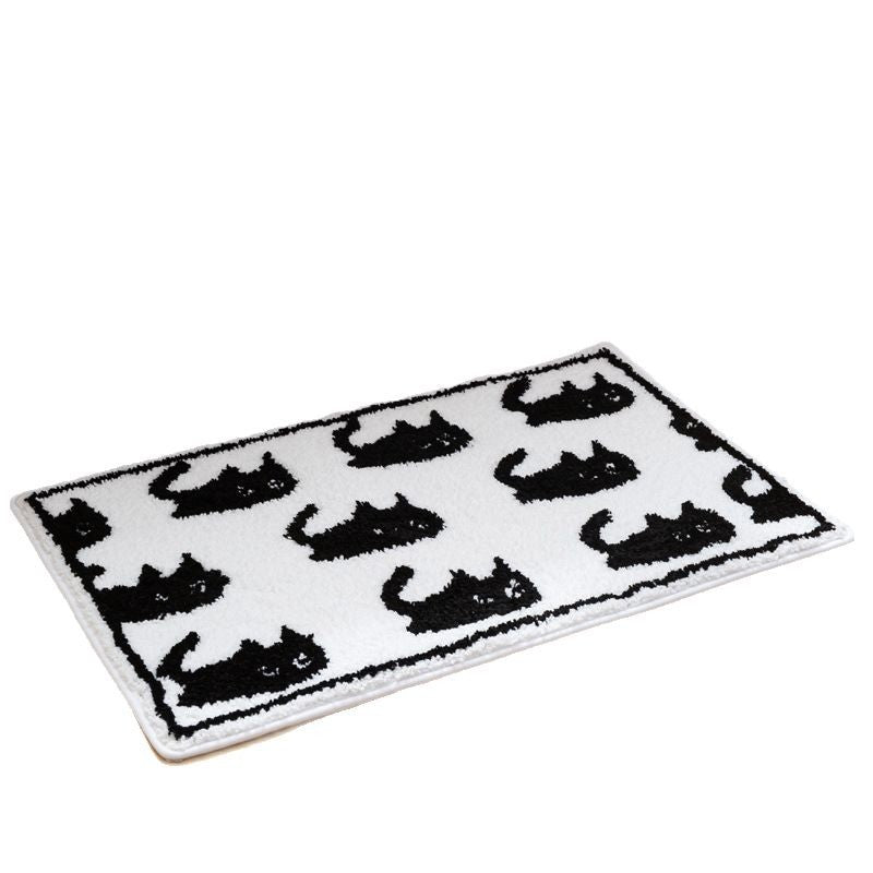 Cute Cat Print Bath Mat