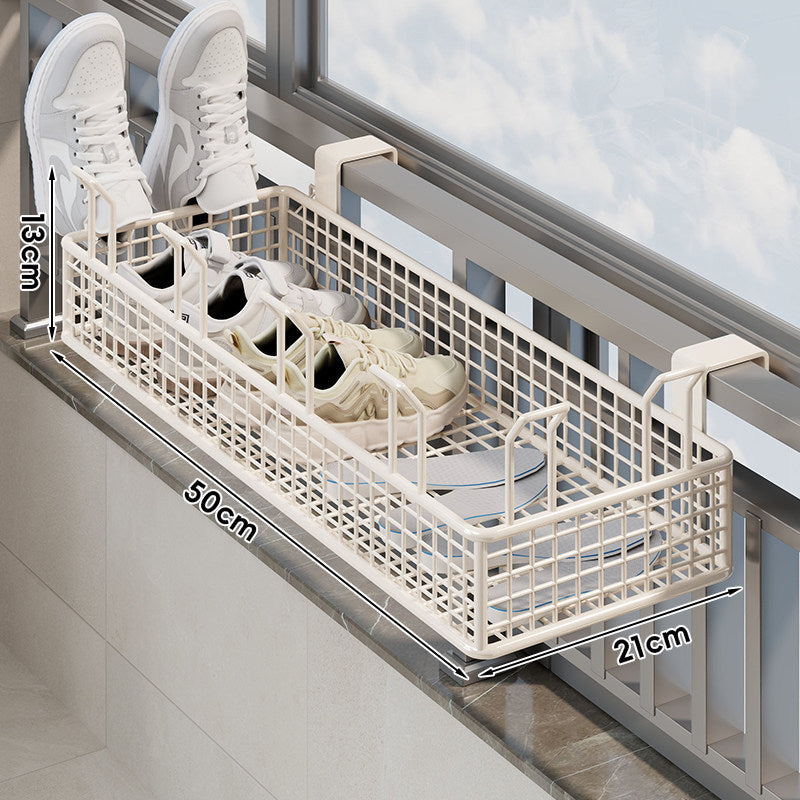 Over-Window Adjustable Mesh Shoe & Insole Drying Basket