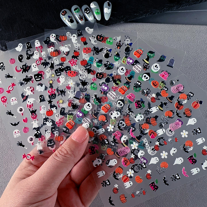 Halloween-Themed Nail Art Sticker Set