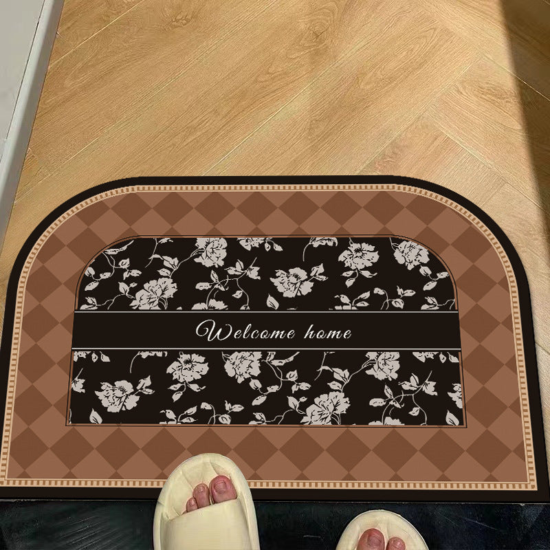 Floral Welcome Mat