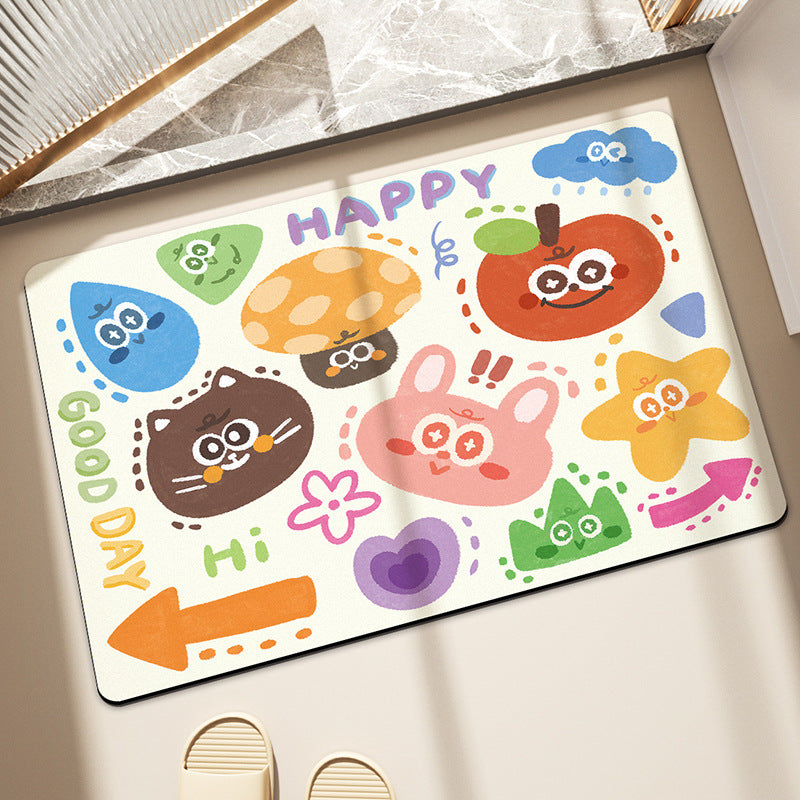 Playful Cartoon-Themed Area Rug