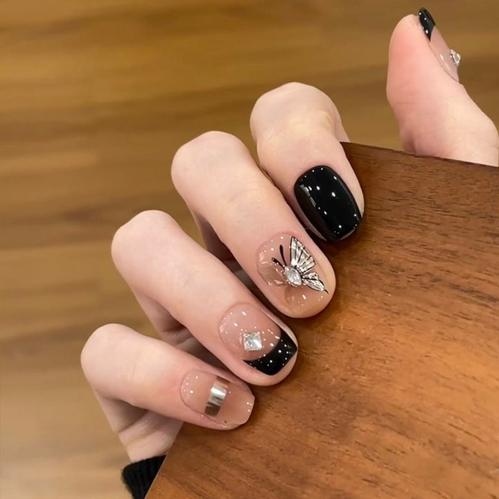 Premium Long Almond-Shaped Press-On Nails Kalsten
