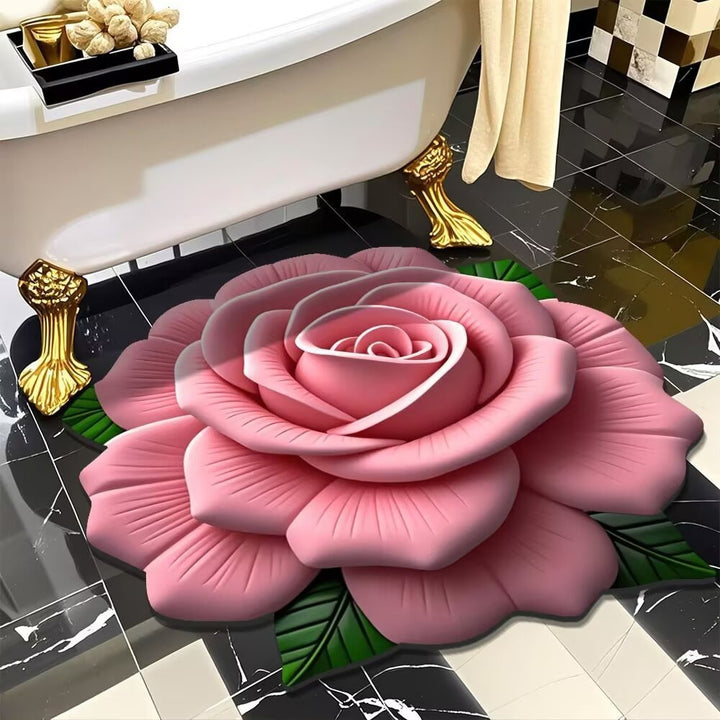 Floral-Themed 3D Area Rug Kalsten