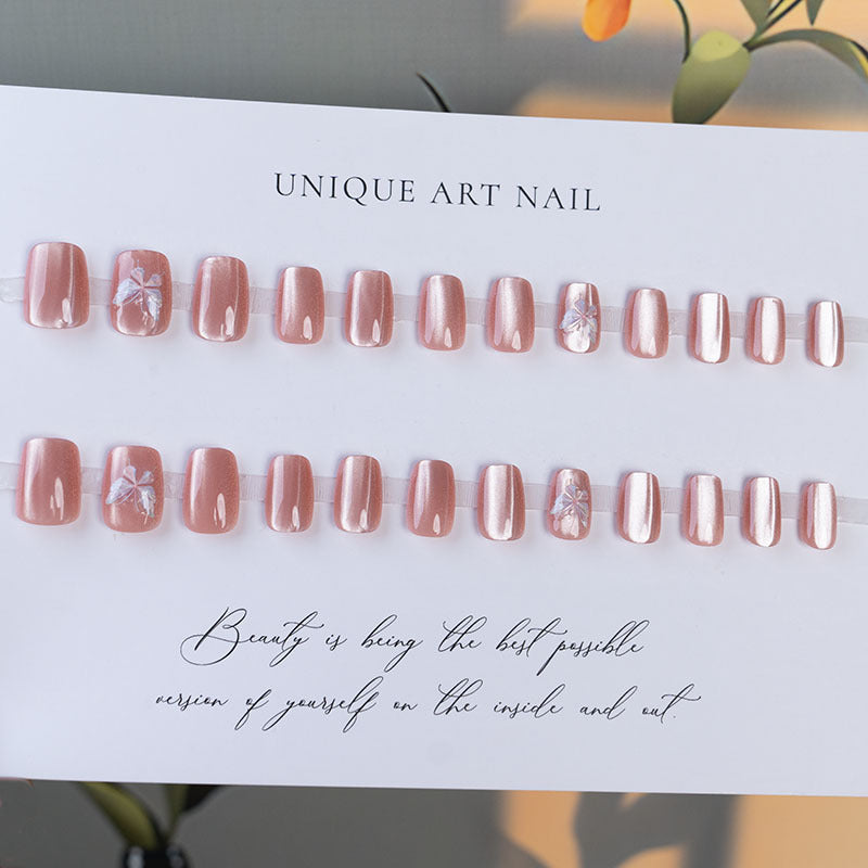 Artistic Floral-Embellished Press-On Nails