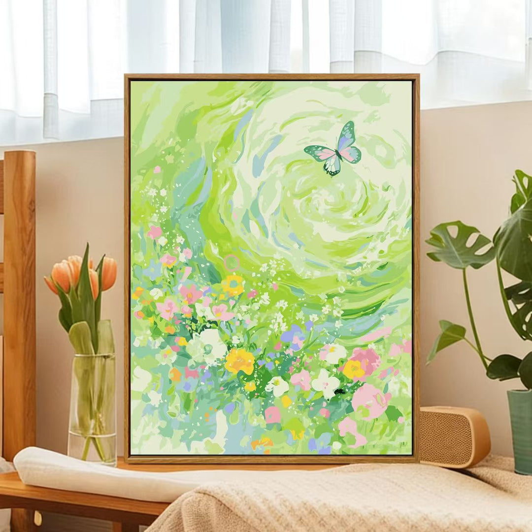 Floral Whirlwind Canvas Art Kalsten