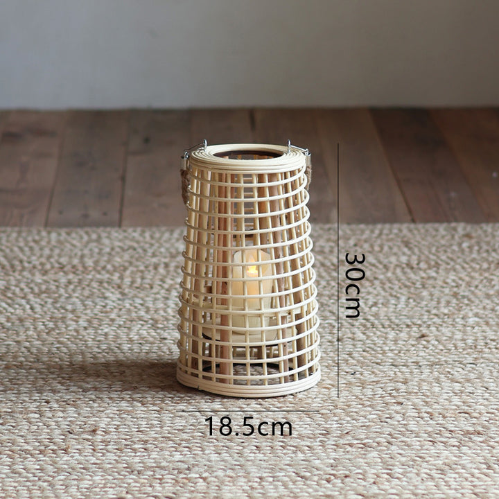 High-quality basket lamp in natural design Kalsten